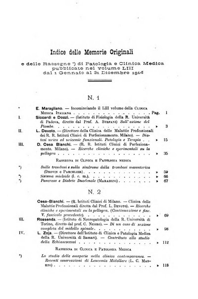 La clinica medica italiana