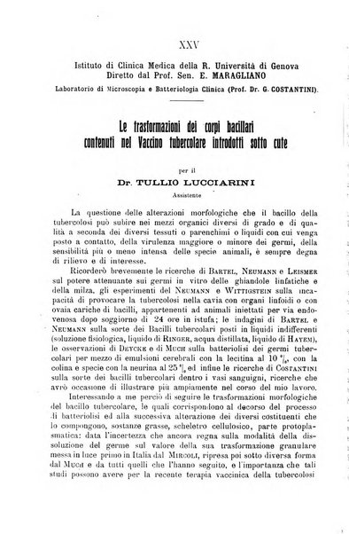 La clinica medica italiana