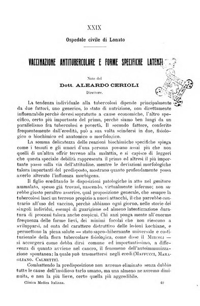 La clinica medica italiana