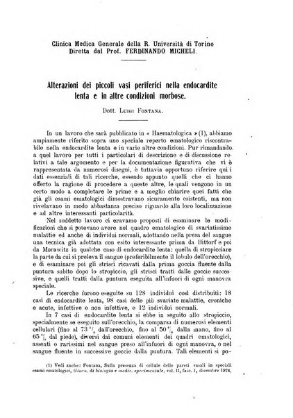 La clinica medica italiana