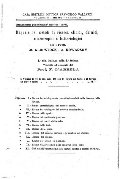 La clinica medica italiana