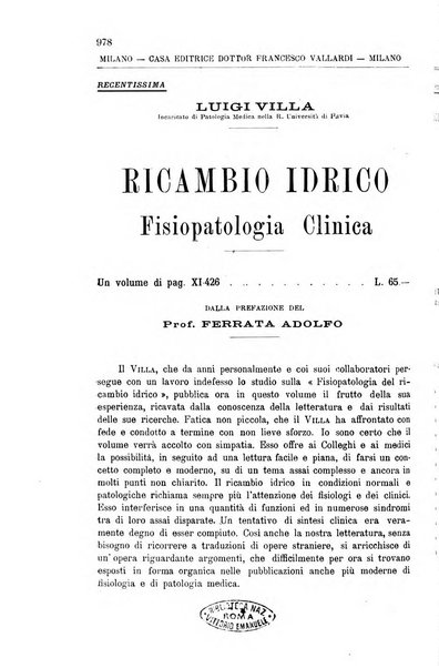 La clinica medica italiana