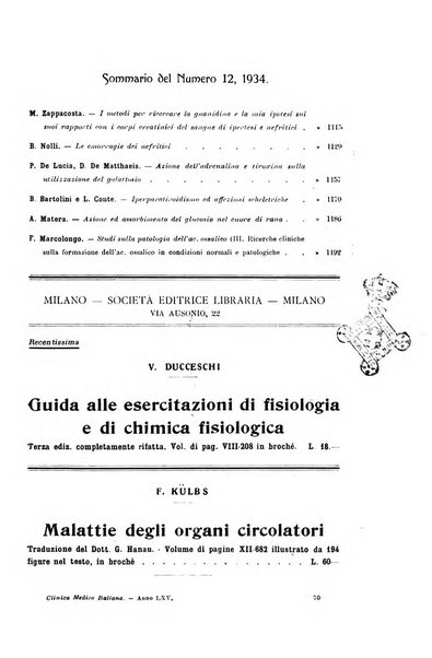 La clinica medica italiana