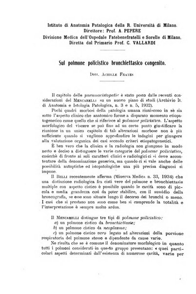 La clinica medica italiana