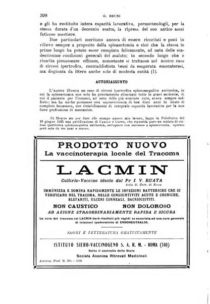 La clinica medica italiana