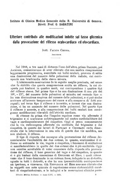 La clinica medica italiana