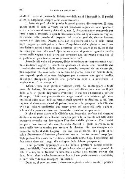 La clinica ostetrica rivista di ostetricia, ginecologia e pediatria. - A. 1, n. 1 (1899)-a. 40, n. 12 (dic. 1938)