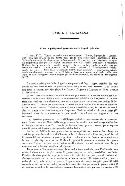 La clinica ostetrica rivista di ostetricia, ginecologia e pediatria. - A. 1, n. 1 (1899)-a. 40, n. 12 (dic. 1938)