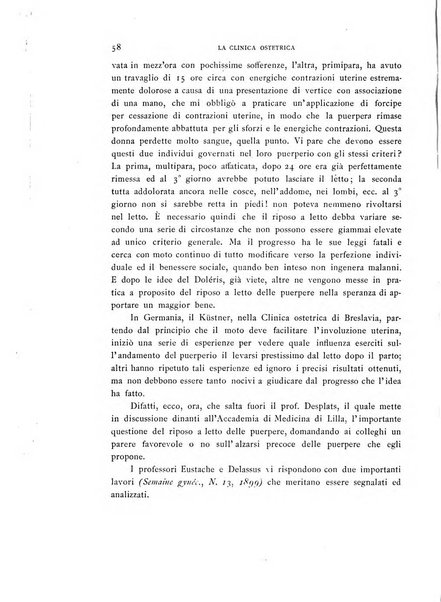 La clinica ostetrica rivista di ostetricia, ginecologia e pediatria. - A. 1, n. 1 (1899)-a. 40, n. 12 (dic. 1938)