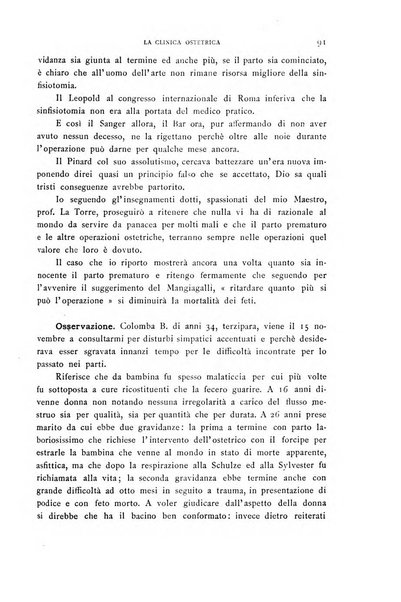 La clinica ostetrica rivista di ostetricia, ginecologia e pediatria. - A. 1, n. 1 (1899)-a. 40, n. 12 (dic. 1938)