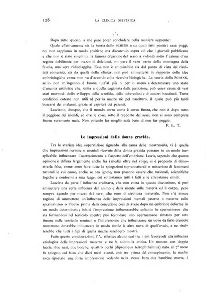 La clinica ostetrica rivista di ostetricia, ginecologia e pediatria. - A. 1, n. 1 (1899)-a. 40, n. 12 (dic. 1938)