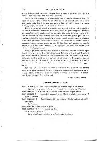 La clinica ostetrica rivista di ostetricia, ginecologia e pediatria. - A. 1, n. 1 (1899)-a. 40, n. 12 (dic. 1938)