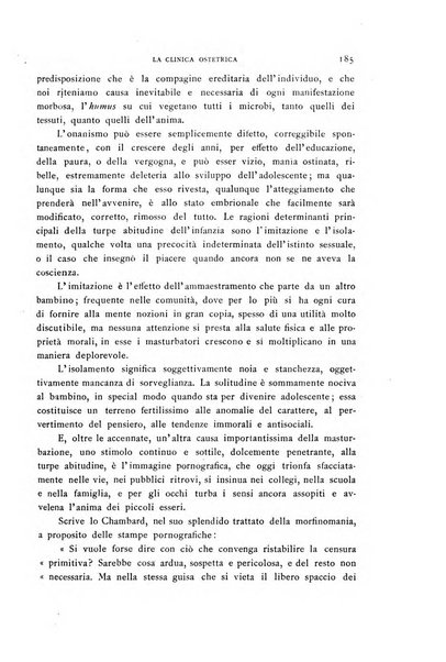 La clinica ostetrica rivista di ostetricia, ginecologia e pediatria. - A. 1, n. 1 (1899)-a. 40, n. 12 (dic. 1938)