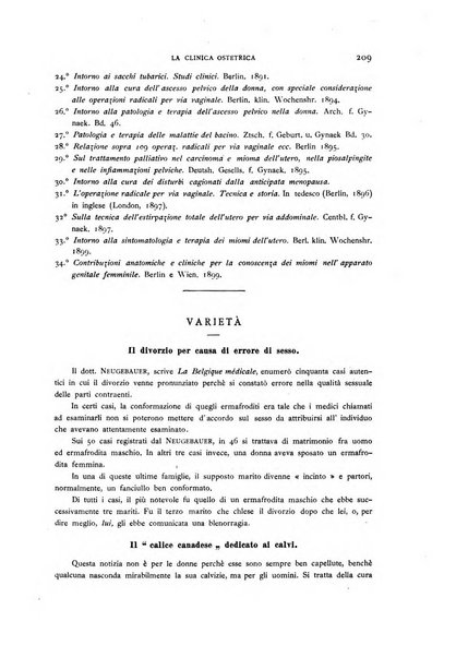 La clinica ostetrica rivista di ostetricia, ginecologia e pediatria. - A. 1, n. 1 (1899)-a. 40, n. 12 (dic. 1938)