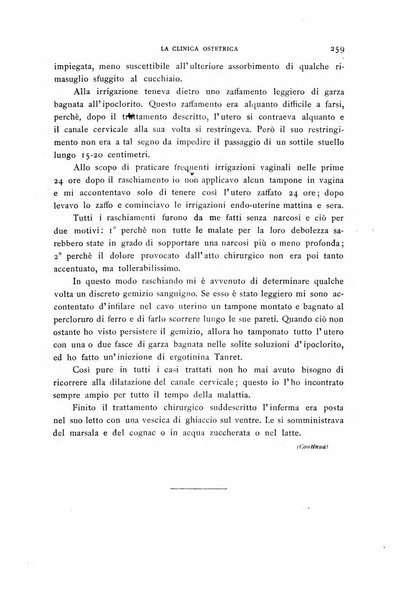 La clinica ostetrica rivista di ostetricia, ginecologia e pediatria. - A. 1, n. 1 (1899)-a. 40, n. 12 (dic. 1938)