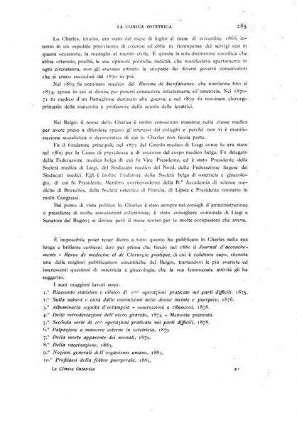 La clinica ostetrica rivista di ostetricia, ginecologia e pediatria. - A. 1, n. 1 (1899)-a. 40, n. 12 (dic. 1938)