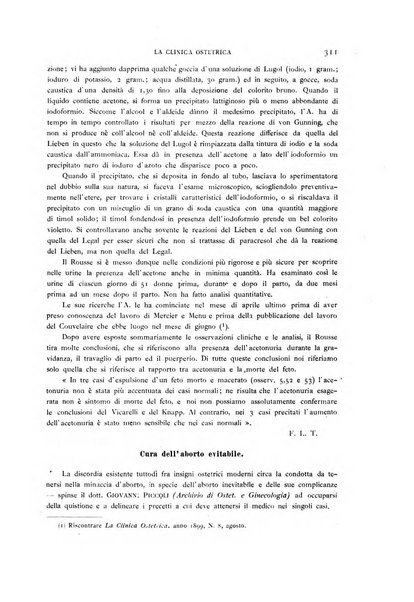 La clinica ostetrica rivista di ostetricia, ginecologia e pediatria. - A. 1, n. 1 (1899)-a. 40, n. 12 (dic. 1938)