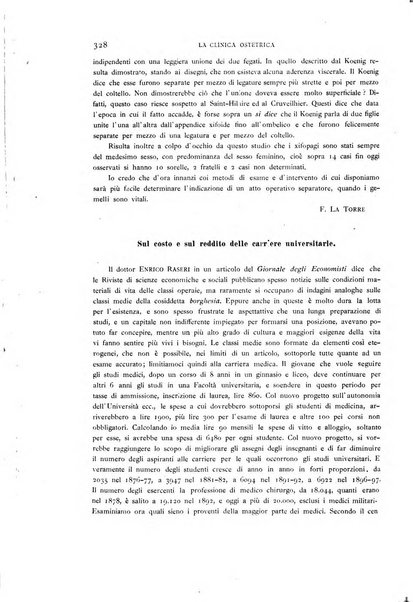 La clinica ostetrica rivista di ostetricia, ginecologia e pediatria. - A. 1, n. 1 (1899)-a. 40, n. 12 (dic. 1938)