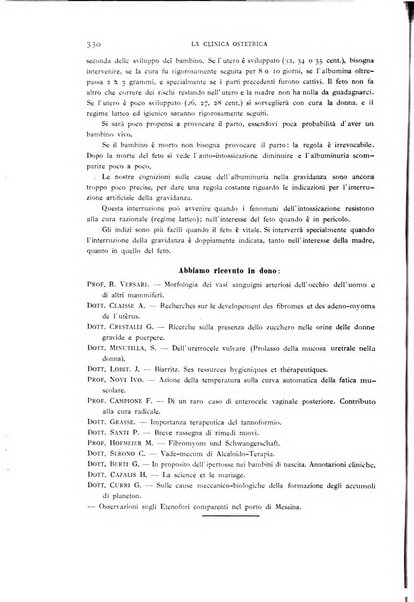 La clinica ostetrica rivista di ostetricia, ginecologia e pediatria. - A. 1, n. 1 (1899)-a. 40, n. 12 (dic. 1938)