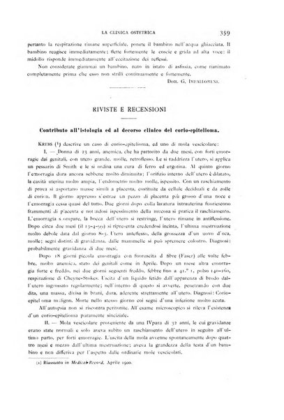 La clinica ostetrica rivista di ostetricia, ginecologia e pediatria. - A. 1, n. 1 (1899)-a. 40, n. 12 (dic. 1938)