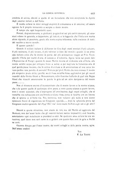 La clinica ostetrica rivista di ostetricia, ginecologia e pediatria. - A. 1, n. 1 (1899)-a. 40, n. 12 (dic. 1938)