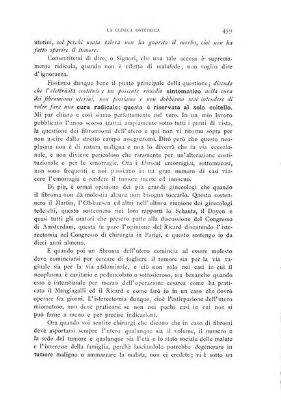 La clinica ostetrica rivista di ostetricia, ginecologia e pediatria. - A. 1, n. 1 (1899)-a. 40, n. 12 (dic. 1938)