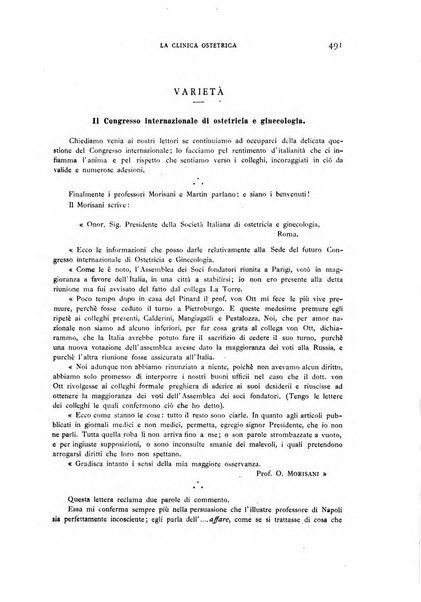 La clinica ostetrica rivista di ostetricia, ginecologia e pediatria. - A. 1, n. 1 (1899)-a. 40, n. 12 (dic. 1938)