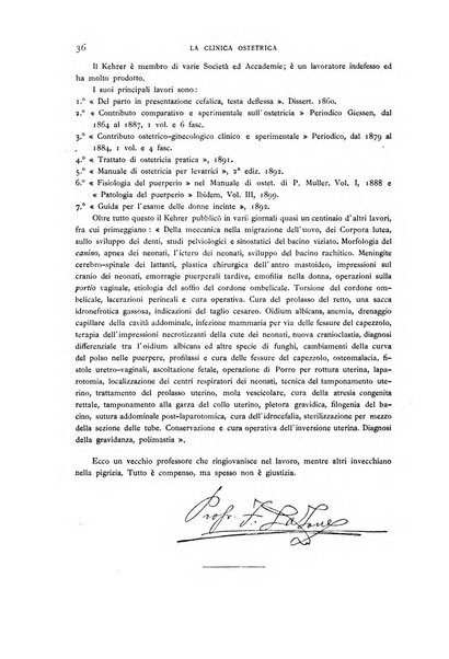 La clinica ostetrica rivista di ostetricia, ginecologia e pediatria. - A. 1, n. 1 (1899)-a. 40, n. 12 (dic. 1938)