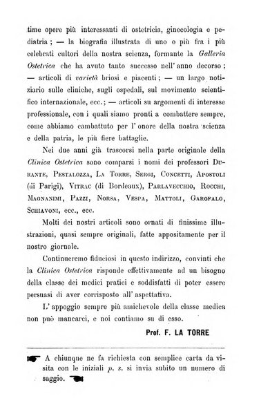 La clinica ostetrica rivista di ostetricia, ginecologia e pediatria. - A. 1, n. 1 (1899)-a. 40, n. 12 (dic. 1938)