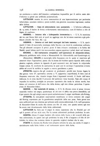 La clinica ostetrica rivista di ostetricia, ginecologia e pediatria. - A. 1, n. 1 (1899)-a. 40, n. 12 (dic. 1938)