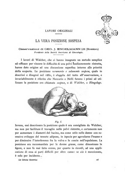 La clinica ostetrica rivista di ostetricia, ginecologia e pediatria. - A. 1, n. 1 (1899)-a. 40, n. 12 (dic. 1938)