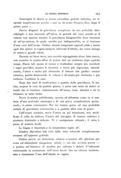 La clinica ostetrica rivista di ostetricia, ginecologia e pediatria. - A. 1, n. 1 (1899)-a. 40, n. 12 (dic. 1938)