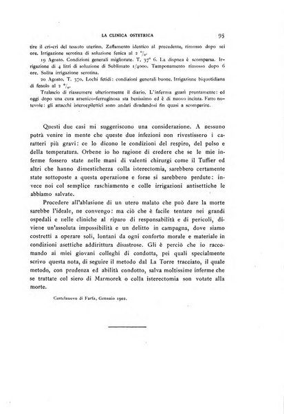 La clinica ostetrica rivista di ostetricia, ginecologia e pediatria. - A. 1, n. 1 (1899)-a. 40, n. 12 (dic. 1938)