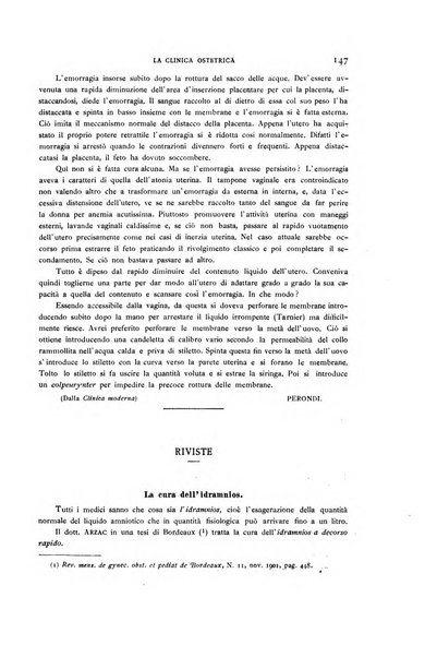 La clinica ostetrica rivista di ostetricia, ginecologia e pediatria. - A. 1, n. 1 (1899)-a. 40, n. 12 (dic. 1938)