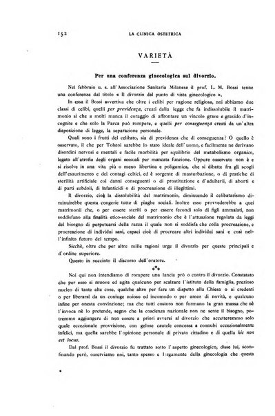 La clinica ostetrica rivista di ostetricia, ginecologia e pediatria. - A. 1, n. 1 (1899)-a. 40, n. 12 (dic. 1938)