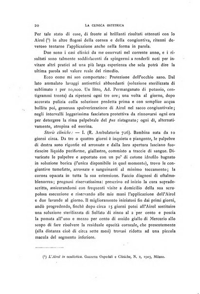 La clinica ostetrica rivista di ostetricia, ginecologia e pediatria. - A. 1, n. 1 (1899)-a. 40, n. 12 (dic. 1938)