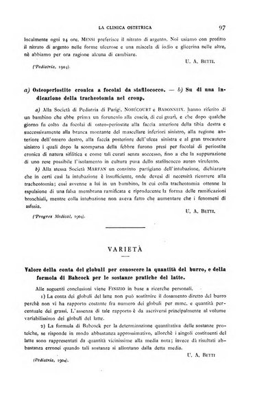 La clinica ostetrica rivista di ostetricia, ginecologia e pediatria. - A. 1, n. 1 (1899)-a. 40, n. 12 (dic. 1938)