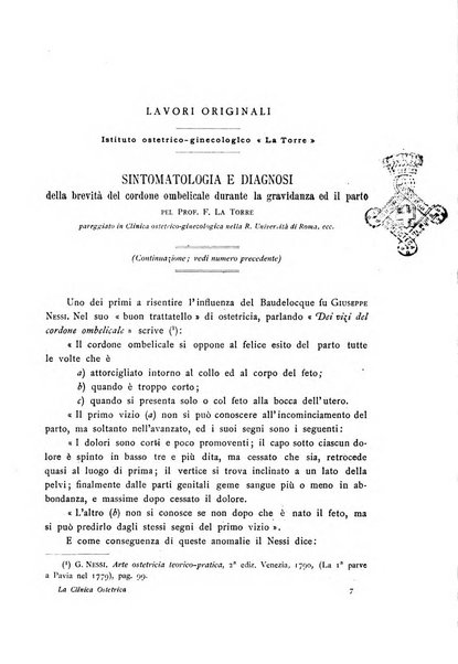 La clinica ostetrica rivista di ostetricia, ginecologia e pediatria. - A. 1, n. 1 (1899)-a. 40, n. 12 (dic. 1938)