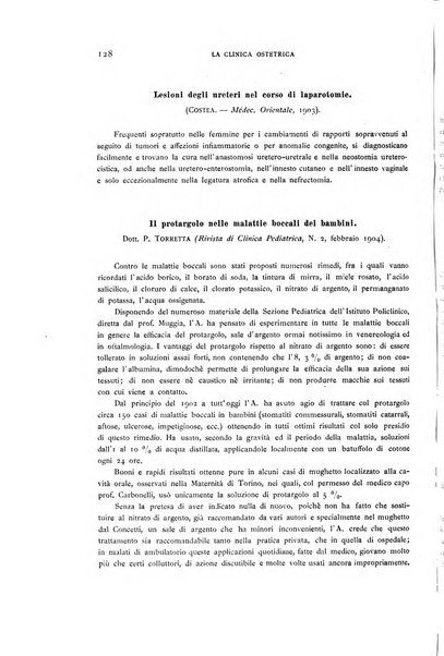 La clinica ostetrica rivista di ostetricia, ginecologia e pediatria. - A. 1, n. 1 (1899)-a. 40, n. 12 (dic. 1938)