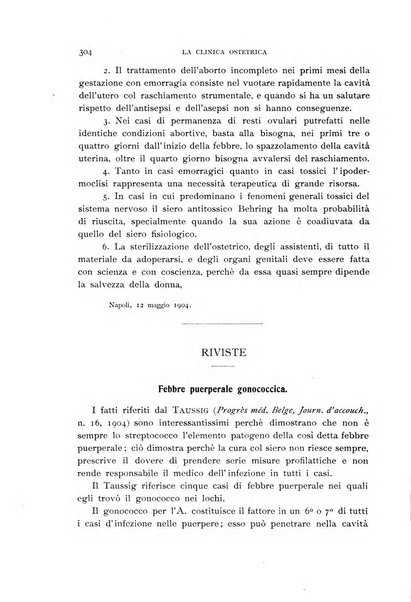 La clinica ostetrica rivista di ostetricia, ginecologia e pediatria. - A. 1, n. 1 (1899)-a. 40, n. 12 (dic. 1938)