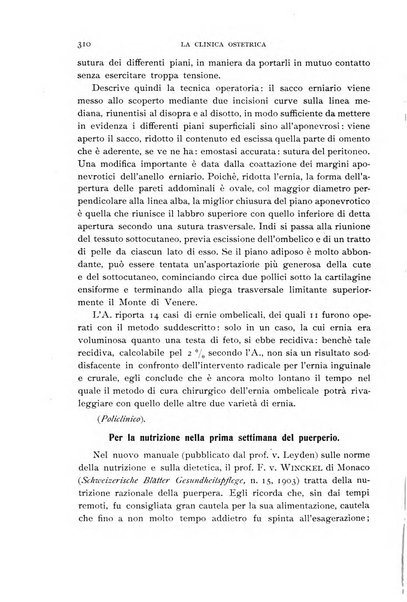 La clinica ostetrica rivista di ostetricia, ginecologia e pediatria. - A. 1, n. 1 (1899)-a. 40, n. 12 (dic. 1938)