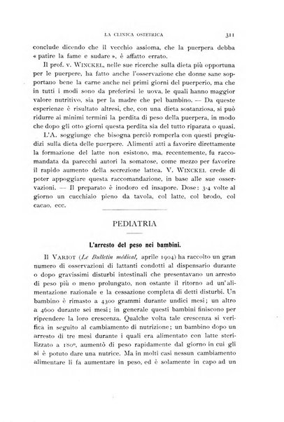 La clinica ostetrica rivista di ostetricia, ginecologia e pediatria. - A. 1, n. 1 (1899)-a. 40, n. 12 (dic. 1938)