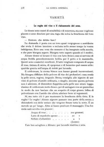 La clinica ostetrica rivista di ostetricia, ginecologia e pediatria. - A. 1, n. 1 (1899)-a. 40, n. 12 (dic. 1938)