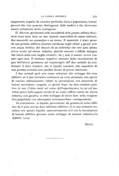 La clinica ostetrica rivista di ostetricia, ginecologia e pediatria. - A. 1, n. 1 (1899)-a. 40, n. 12 (dic. 1938)