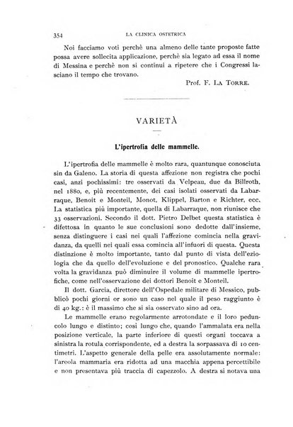 La clinica ostetrica rivista di ostetricia, ginecologia e pediatria. - A. 1, n. 1 (1899)-a. 40, n. 12 (dic. 1938)