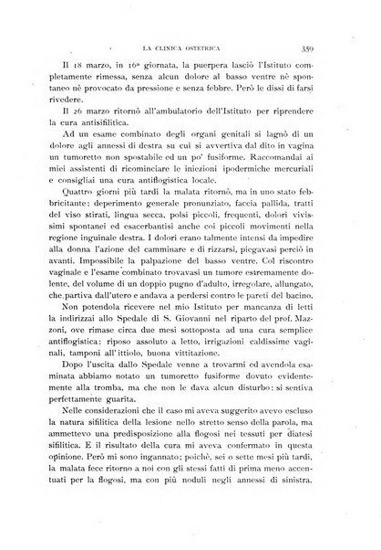 La clinica ostetrica rivista di ostetricia, ginecologia e pediatria. - A. 1, n. 1 (1899)-a. 40, n. 12 (dic. 1938)