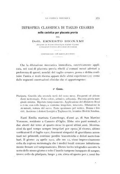 La clinica ostetrica rivista di ostetricia, ginecologia e pediatria. - A. 1, n. 1 (1899)-a. 40, n. 12 (dic. 1938)