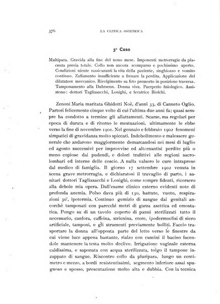 La clinica ostetrica rivista di ostetricia, ginecologia e pediatria. - A. 1, n. 1 (1899)-a. 40, n. 12 (dic. 1938)