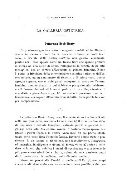 La clinica ostetrica rivista di ostetricia, ginecologia e pediatria. - A. 1, n. 1 (1899)-a. 40, n. 12 (dic. 1938)