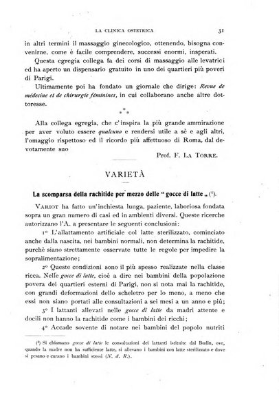 La clinica ostetrica rivista di ostetricia, ginecologia e pediatria. - A. 1, n. 1 (1899)-a. 40, n. 12 (dic. 1938)